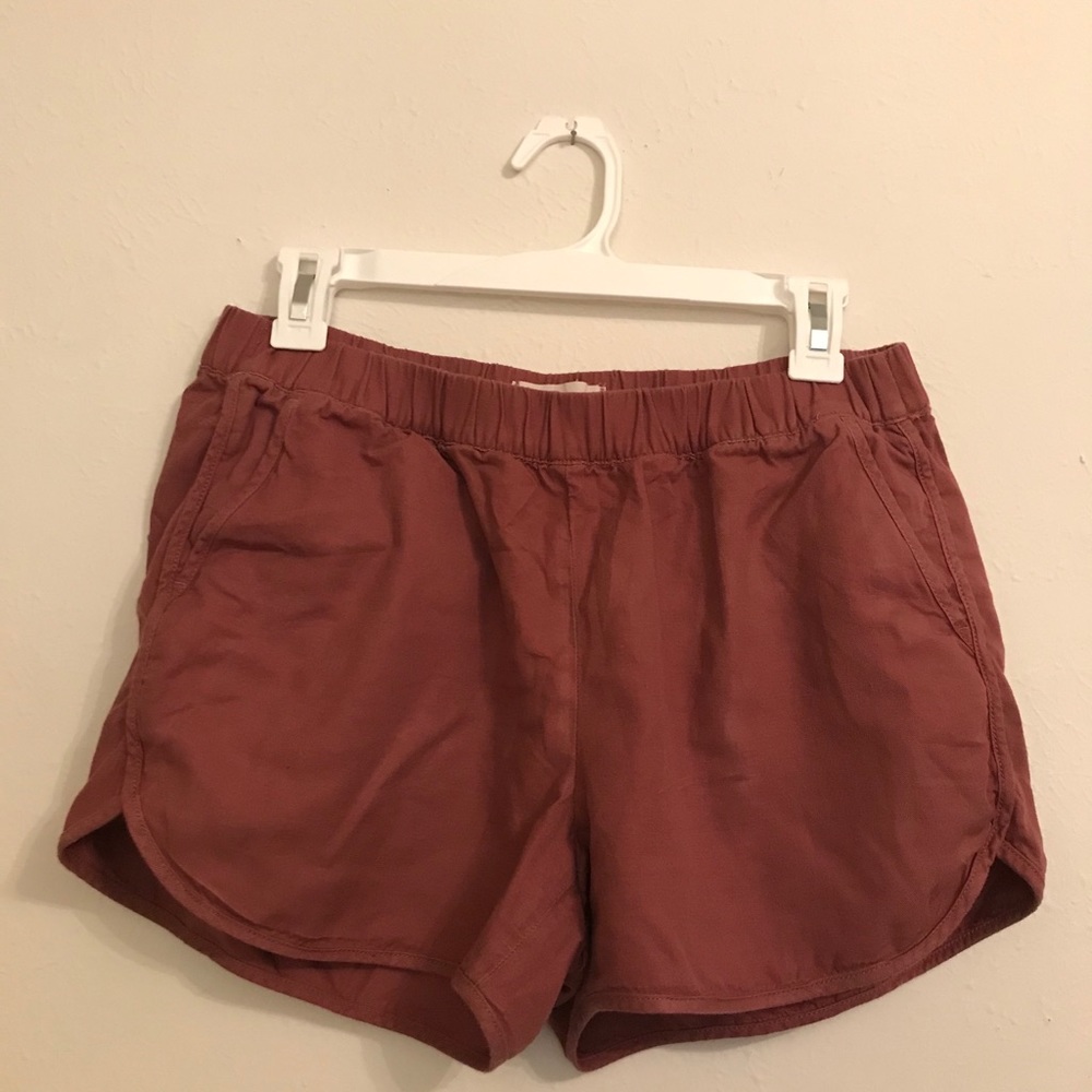 Madewell Pull-On Shorts Mauve Size Small